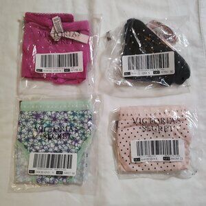 Victoria's Secret Bikini Panties 4 Pack Bundle Lot Small size